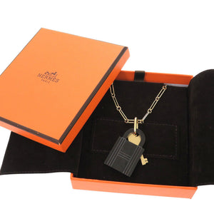 新品同様 エルメス カデナ アミュレット パドロック GM バッファローホーン ナチュラル ネックレス 1074【中古】HERMES