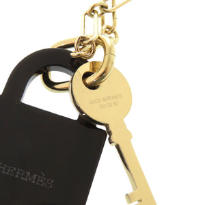 新品同様 エルメス カデナ アミュレット パドロック GM バッファローホーン ナチュラル ネックレス 1074【中古】HERMES