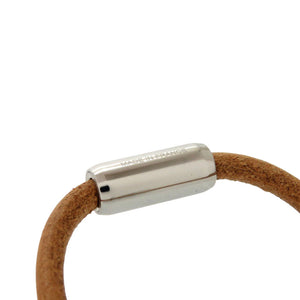 新品同様 エルメス モビールH クルー ド セル H077361FJ00 メタル レザー シルバー キーホルダー 1076【中古】HERMES