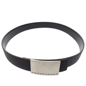 新品同様 エルメス スクエアバックル レザー ブルーニュイ ブラック □K刻印(2007年製) ベルト 1081【中古】HERMES メンズ