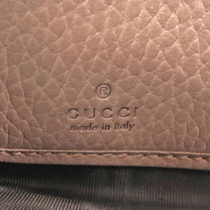 新品同様 グッチ GGマーモント 456117 GGスプリーム レザー ピンク ベージュ ラウンドファスナー 長財布 1092【中古】GUCCI