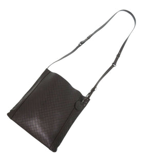ボッテガヴェネタ イントレッチオ ミラージュ レザー ブラウン ショルダーバッグ 1095【中古】BOTTEGAVENETA