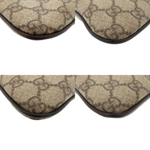 美品 グッチ GGスプリーム レザー ブラウン トートバッグ 1097【中古】GUCCI