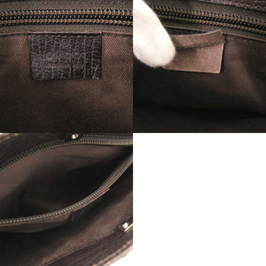 美品 グッチ GGスプリーム レザー ブラウン トートバッグ 1097【中古】GUCCI