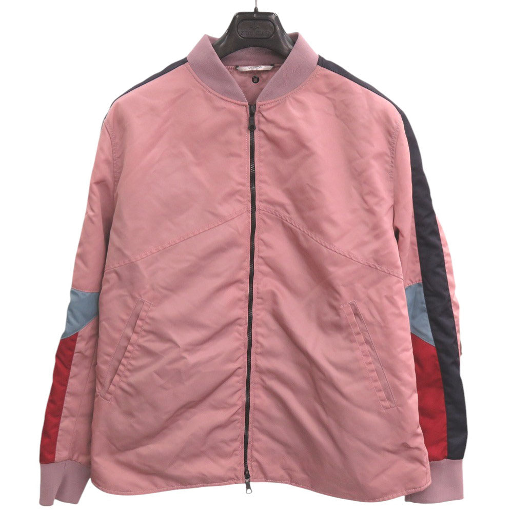 美品 ヴァレンティノ ナイロン ピンク ブルゾン 1102【中古】 VALENTINO メンズ
