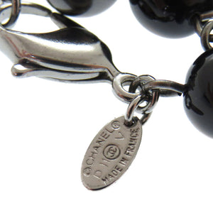 美品 シャネル ココマーク A37291 メタル フェイクパール シルバー ブレスレット 1103【中古】CHANEL