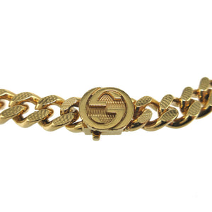 美品 グッチ 675766 インターロッキングG メタル ゴールド 喜平 ネックレス 1105【中古】GUCCI
