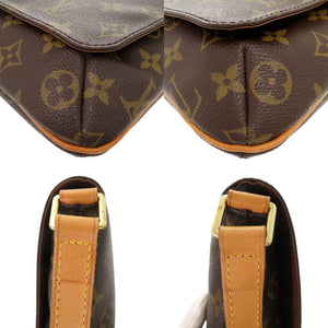 ルイ ヴィトン ミュゼットサルサ ショートストラップ モノグラム M51258 ブラウン ショルダーバッグ LV 1126【中古】LOUIS VUITTON