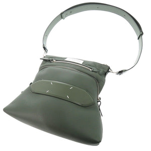 新品同様 メゾン マルジェラ ソフト 5AC SB1WG0003 レザー タイムグリーン ショルダーバッグ 緑 1130【中古】Maison Margiela