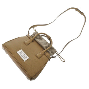 新品同様 メゾン マルジェラ 5AC ドローストリングバッグ SB3WD0005 P4348 T2281 レザー キャメル ハンドバッグ 1132【中古】Maison Margiela