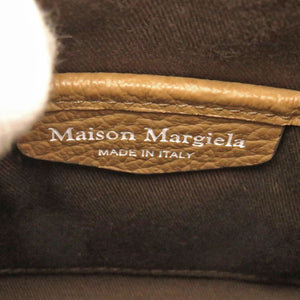 新品同様 メゾン マルジェラ 5AC ドローストリングバッグ SB3WD0005 P4348 T2281 レザー キャメル ハンドバッグ 1132【中古】Maison Margiela