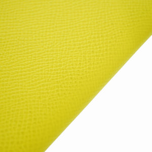 美品 エルメス パッサン ロング エプソン ライム A刻印(2017年製) 長財布 コインケース カードケース 1134【中古】HERMES