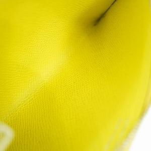 美品 エルメス パッサン ロング エプソン ライム A刻印(2017年製) 長財布 コインケース カードケース 1134【中古】HERMES