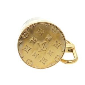 美品 ルイ ヴィトン スノードーム エッフェル塔 バッグチャーム M69013 メタル ゴールド キーホルダー LV 1149【中古】LOUIS VUITTON