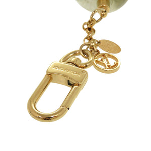 美品 ルイ ヴィトン スノードーム エッフェル塔 バッグチャーム M69013 メタル ゴールド キーホルダー LV 1149【中古】LOUIS VUITTON