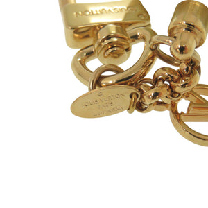 美品 ルイ ヴィトン スノードーム エッフェル塔 バッグチャーム M69013 メタル ゴールド キーホルダー LV 1149【中古】LOUIS VUITTON