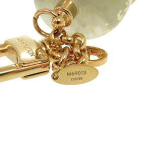 美品 ルイ ヴィトン スノードーム エッフェル塔 バッグチャーム M69013 メタル ゴールド キーホルダー LV 1149【中古】LOUIS VUITTON