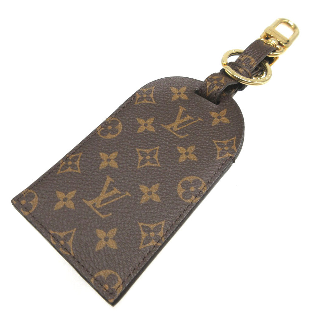 新品同様 ルイヴィトン モノグラム ポルトクレ タグ アーキテチュラ MP3204 ブラウン 茶 バッグチャーム キーホルダー 1150【中古】LOUIS VUITTON