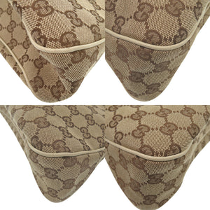 美品 グッチ 121023 GGキャンバス/レザー ベージュ トートバッグ 1160【中古】GUCCI