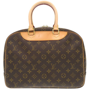 新品同様 ルイ ヴィトン ドーヴィル モノグラム Ｍ47270 ブラウン ハンドバッグ LV 1169【中古】LOUIS VUITTON