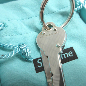 美品 ティファニー リターントゥティファニー シュプリームコラボ Supreme ハートナイフ シルバー925 シルバー キーリング キーホルダー 1188【中古】TIFFANY