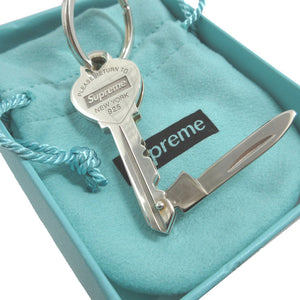 美品 ティファニー リターントゥティファニー シュプリームコラボ Supreme ハートナイフ シルバー925 シルバー キーリング キーホルダー 1188【中古】TIFFANY
