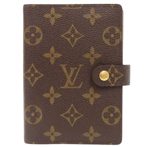 美品 ルイ ヴィトン アジェンダPM モノグラム R20005 ブラウン 手帳カバー LV 1209【中古】LOUIS VUITTON