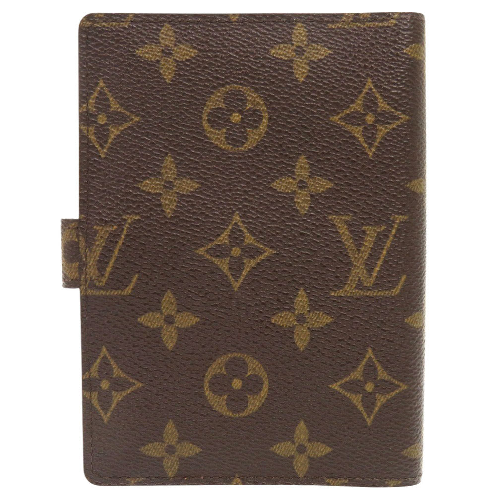美品 ルイ ヴィトン アジェンダPM モノグラム R20005 ブラウン 手帳カバー LV 1209【中古】LOUIS VUITTON
