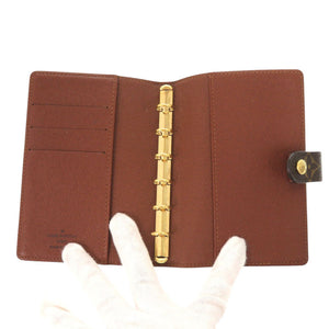 美品 ルイ ヴィトン アジェンダPM モノグラム R20005 ブラウン 手帳カバー LV 1209【中古】LOUIS VUITTON