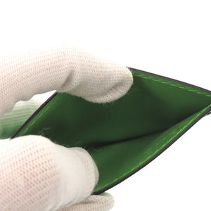 新品同様 ロエベ パズル プレーン レザー トロピカルグリーン カードケース 緑 1216【中古】LOEWE