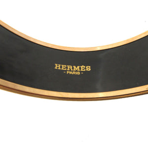 美品 エルメス エマイユGM BRIDES de GALA D刻印(2019年製) メタル ピンク ローズゴールド ブレスレット バングル 1221【中古】HERMES