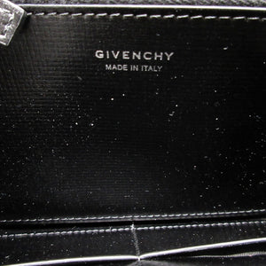 新品同様 ジバンシィ BK6097K1T4 レザー ブラック 黒 ラウンドファスナー長財布 財布 1237【中古】GIVENCHY