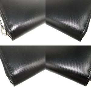 新品同様 ジバンシィ BK6097K1T4 レザー ブラック 黒 ラウンドファスナー長財布 財布 1237【中古】GIVENCHY