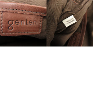 美品 ゲンテン アビラ2 オールレザー コンパクトリュック バックパック リュック デイパック レザー ブラウン 1249【中古】genten