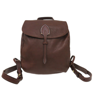 美品 ゲンテン アビラ2 オールレザー コンパクトリュック バックパック リュック デイパック レザー ブラウン 1249【中古】genten