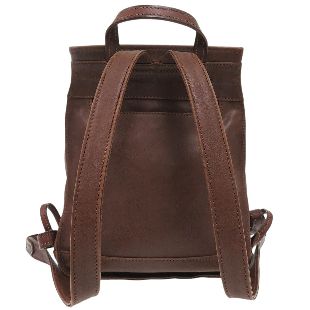 美品 ゲンテン アビラ2 オールレザー コンパクトリュック バックパック リュック デイパック レザー ブラウン 1249【中古】genten