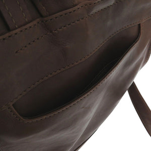 美品 ゲンテン アビラ2 オールレザー コンパクトリュック バックパック リュック デイパック レザー ブラウン 1249【中古】genten