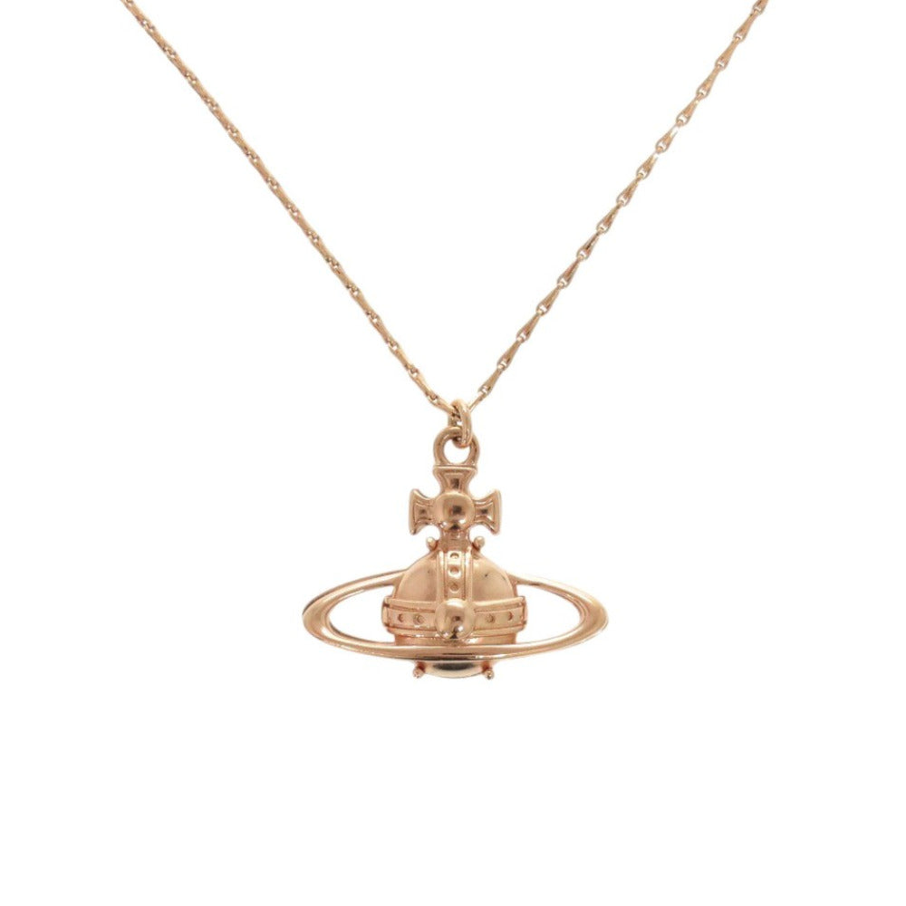 未使用 ヴィヴィアンウエストウッド SUZIE PENDANT PINK GOLD 63020023-02G002 オーブ 真鍮 ピンクゴールド ネックレス 1252【中古】Vivienne Westwood