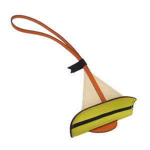 未使用品 エルメス
 バッグチャーム セイル24 ヨット キーホルダー
 ヴォーエプソン/バレニア ナタ B刻印刻印 1261
【中古】HERMES レディース