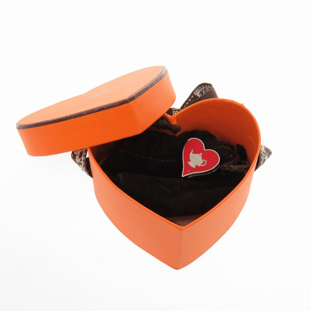 未使用 エルメス ティータイム スカーフリング ツイリーリング メタル レッド 1265 【中古】 HERMES