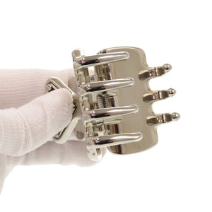 新品同様 プラダ ヘアクリップ トライアングル ロゴ 1IF087 2BA6 メタル シルバー 1290【中古】PRADA