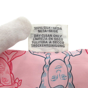 美品 エルメス ツイリー DRESSE CODE ドレスコード 063780S シルク ローズペール シルク 1300【中古】HERMES