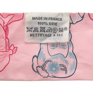 美品 エルメス ツイリー DRESSE CODE ドレスコード 063780S シルク ローズペール シルク 1300【中古】HERMES