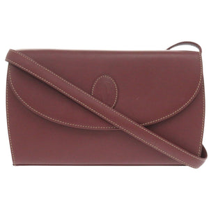 美品 カルティエ マスト ドゥ カルティエ マストライン レザー ボルドー ショルダーバッグ 1302【中古】CARTIER