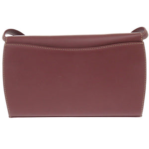 美品 カルティエ マスト ドゥ カルティエ マストライン レザー ボルドー ショルダーバッグ 1302【中古】CARTIER