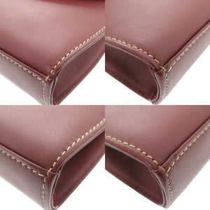 美品 カルティエ マスト ドゥ カルティエ マストライン レザー ボルドー ショルダーバッグ 1302【中古】CARTIER