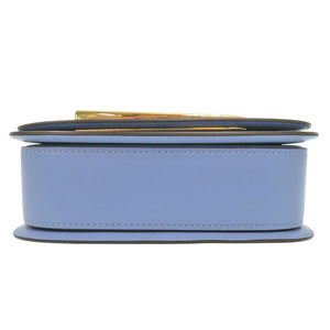 新品同様 デルヴォー ランゴー PM AA0574BKN レザー アズール ショルダーバッグ 青 1312【中古】DELVAUX