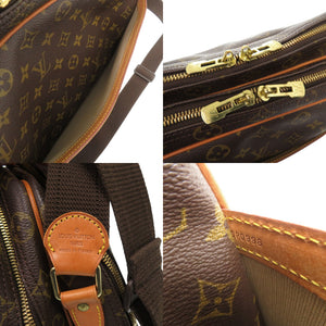 ルイ ヴィトン リポーターGM モノグラム M45252 ブラウン ショルダーバッグ LV 1323【中古】LOUIS VUITTON