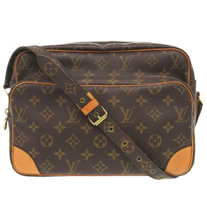 ベタ無し ルイ ヴィトン ナイル モノグラム M45244 ブラウン ショルダーバッグ LV 1343【中古】LOUIS VUITTON