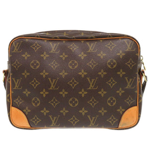 ベタ無し ルイ ヴィトン ナイル モノグラム M45244 ブラウン ショルダーバッグ LV 1343【中古】LOUIS VUITTON